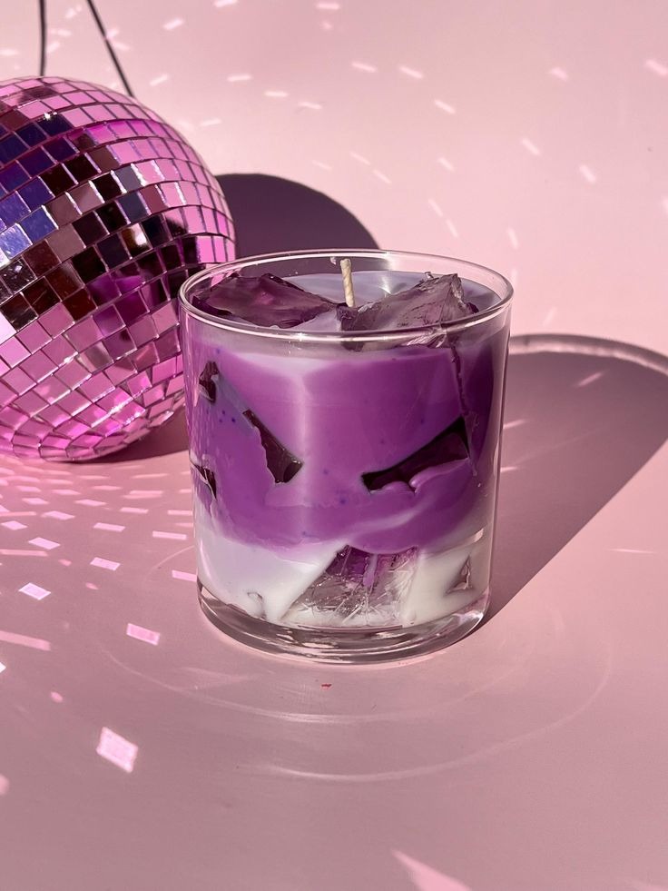 Iced Lavender Latte Candle – 200g Soy, 48hr+