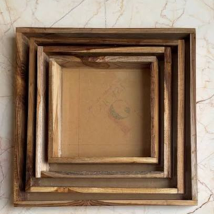 10 Inch Teakwood Frame for Resin Art & Varmala Preservation