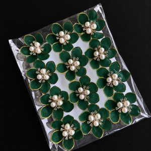 3D (Plastic) Flowers For Resin Art Green