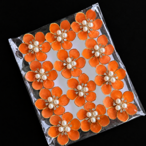 3D (Plastic) Flowers For Resin Art orange